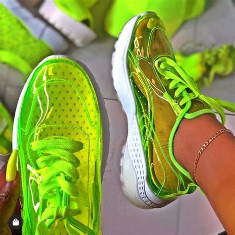 lime green sneakers for women.